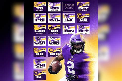 Vikings Printable Schedule