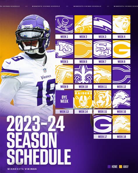 Vikings Printable Schedule Image 2