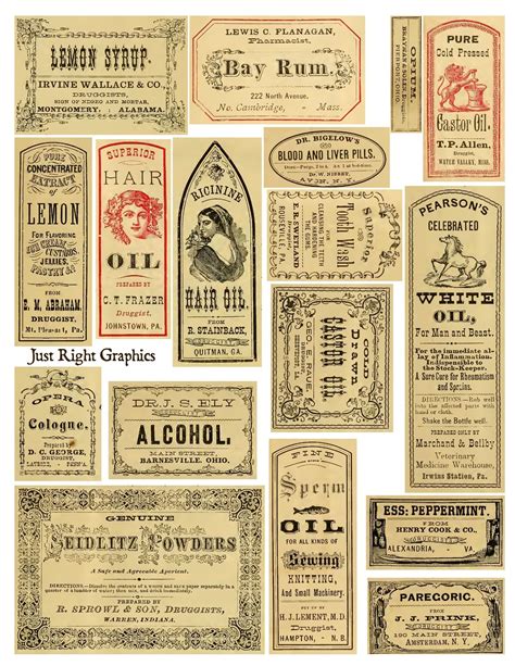 Vintage Apothecary Labels Gallery 5