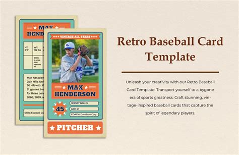 Vintage Baseball Card Template