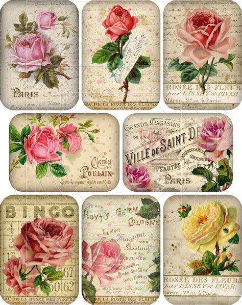 Vintage Chic Decoupage Printables for Personalized Items