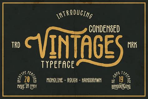 Vintage-Inspired Fonts for Roaring 20s Gala Invitation