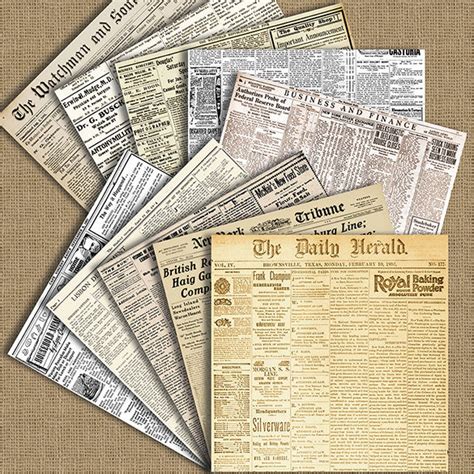 Vintage Newspaper Template 5