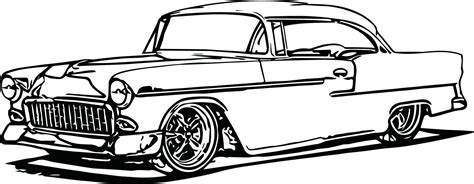 Vintage Race Car Coloring Page