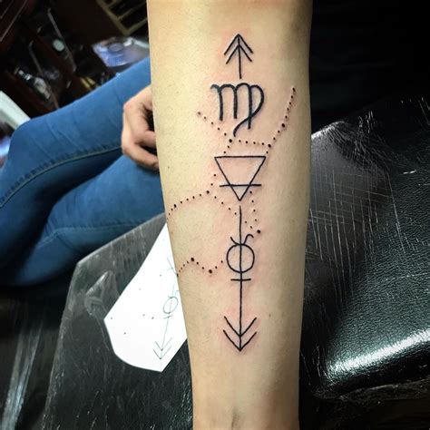 Description of Virgo Astrology Tattoo