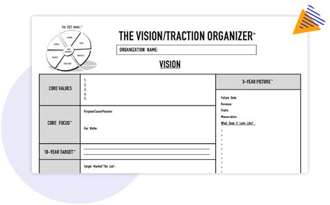 Vision Traction Organizer Template