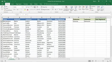 Vlookup Multiple Columns Example 6