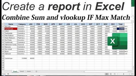 Vlookup Sum Values