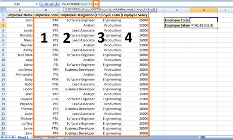 Vlookup tutorial