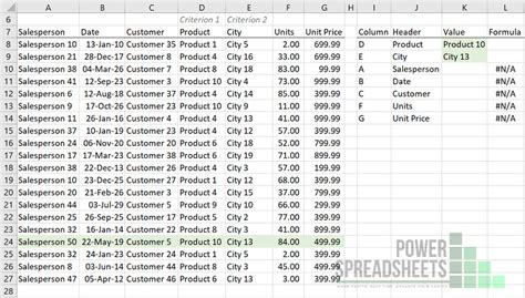 Vlookup with Multiple Criteria FILTER Function