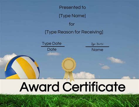 Volleyball certificates matter