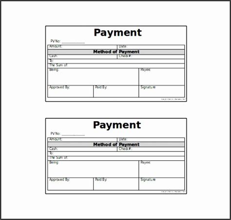 Voucher Check Template