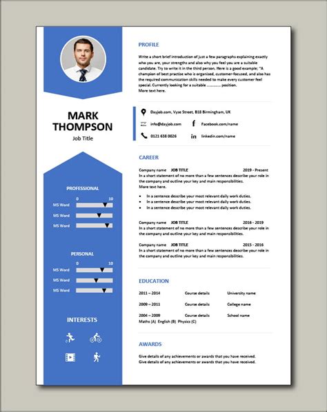 Vslo Cv Template Features