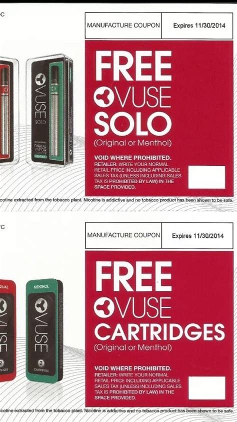 Vuse Coupons Printable for Big Savings