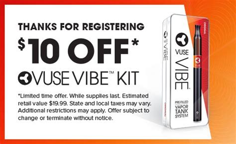 Vuse Coupons Printable for Vapers