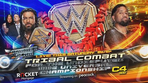 WWE Summerslam Match Card Layout Example