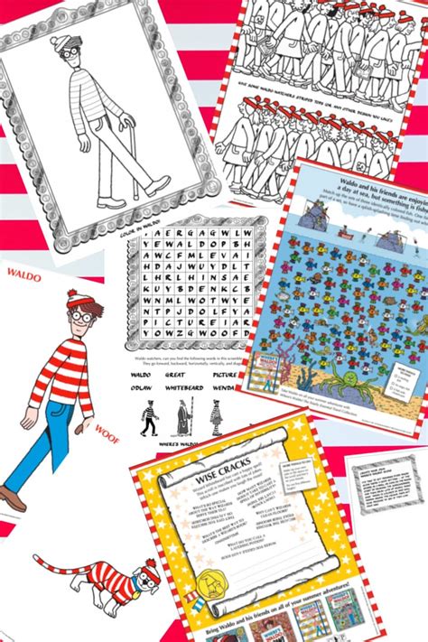 Waldo Christmas Activity Sheets