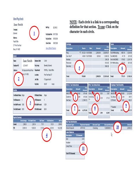 Walmart Check Stub Template 1