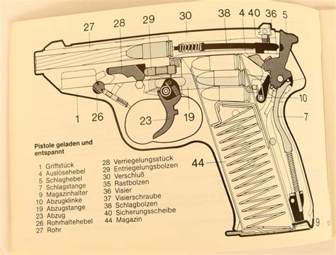 Walther P5 pistol being cleaned and maintained