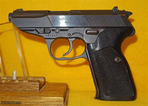 Walther P5 pistol with a black finish