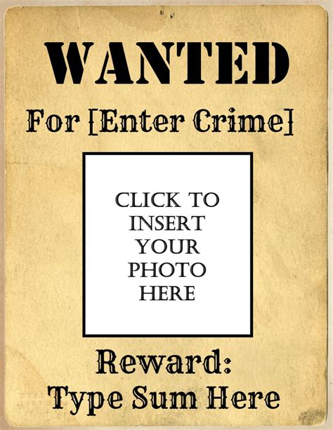 Wanted Poster Template 10