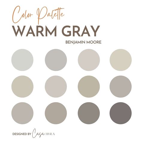 Warm Grays Color Combinations