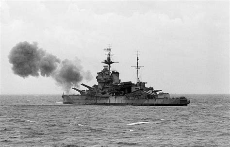 HMS Warspite in action