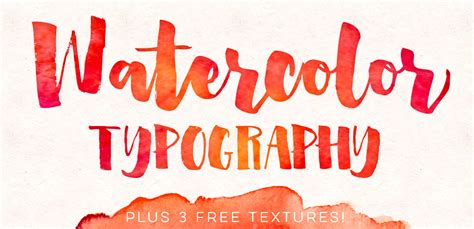 Watercolor Typography