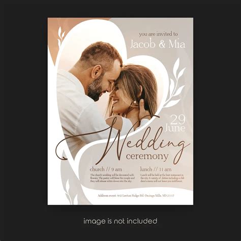 Rustic Wedding Flyer Template