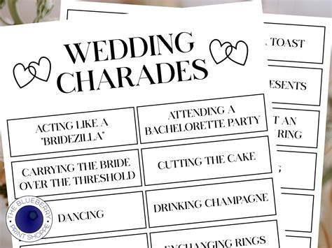 Wedding-themed Charades