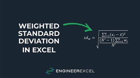 Weighted Standard Deviation Concept