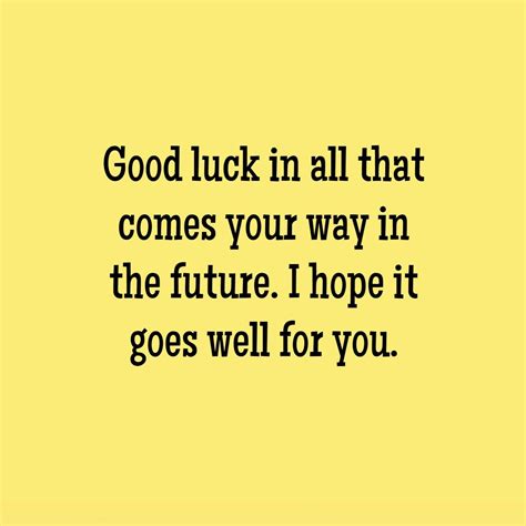 Well-Wishes For The Future