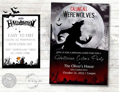 Werewolf's Den Invitation