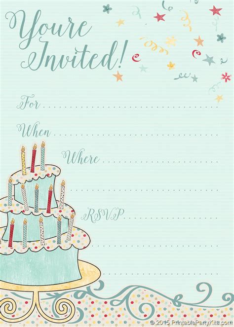 Whimsical Birthday Invitation Design