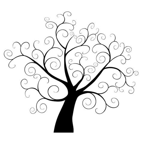 Whimsical Tree Outline Printable