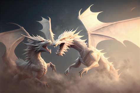 Image of the White Dragon in the Sky