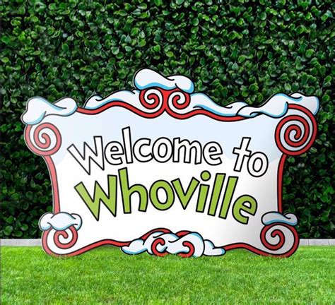 Whoville Welcome Sign Ideas