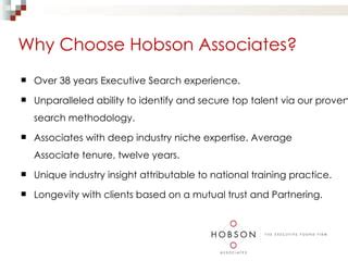 Why Choose Hobson Brown