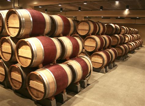 Wine barrels at Sprunki Vineria