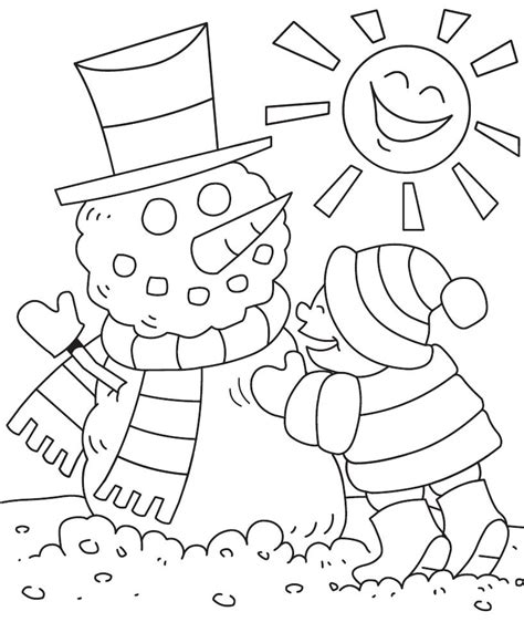 Winter Coloring Pages for Kids