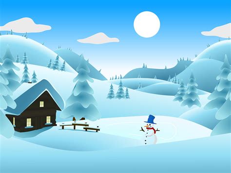 Winter Landscape PowerPoint Template