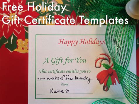 Winter Wonderland Holiday Gift Certificate Template