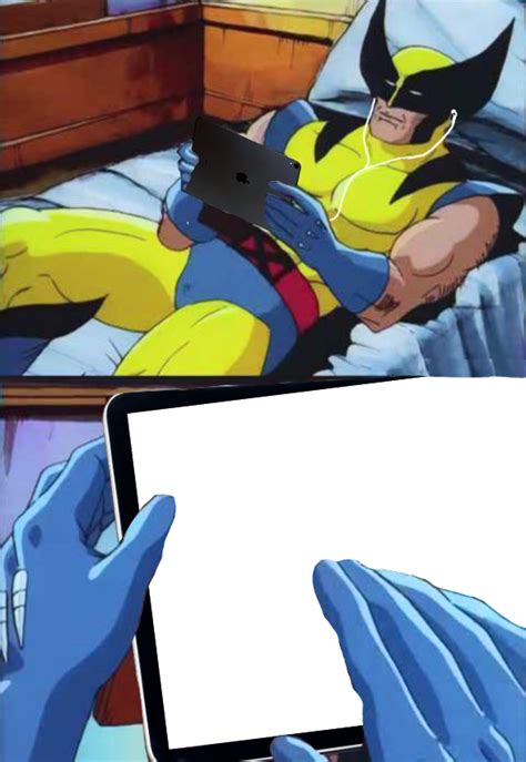 Wolverine meme template with transparent background image