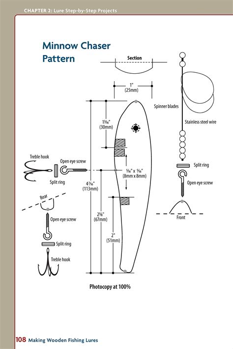 Wooden Fishing Lure Blueprint 5