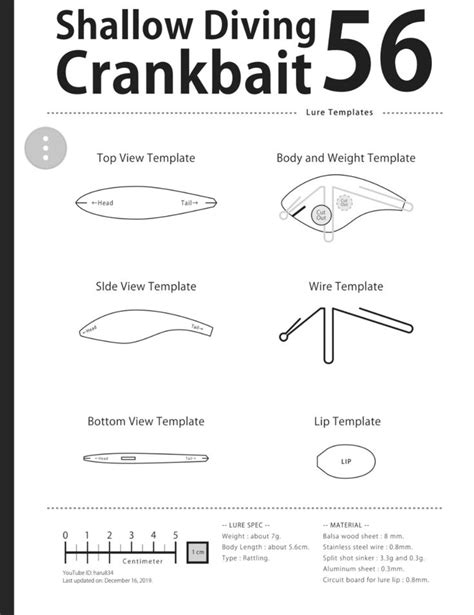 Wooden Fishing Lure Templates