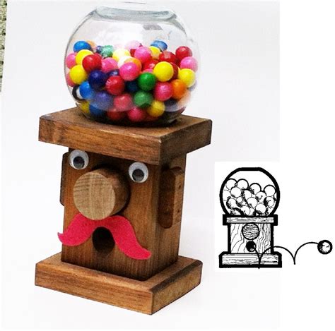 Wooden Gumball Machine DIY