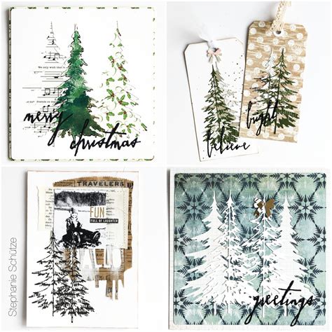 Woodland Christmas Place Card Template