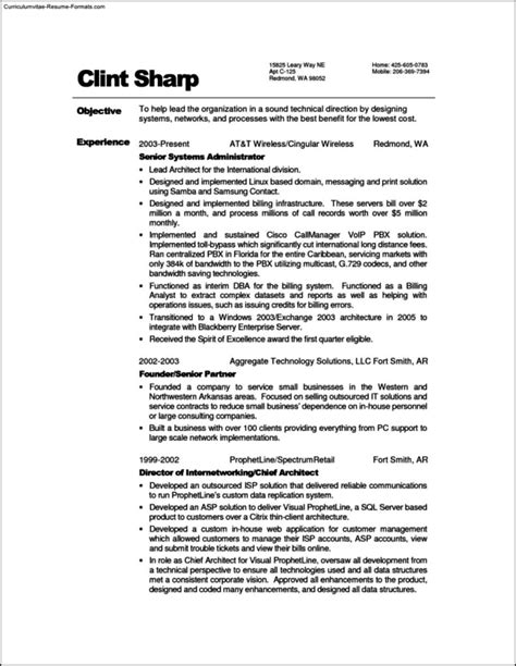 Word 2003 Resume Template Basic