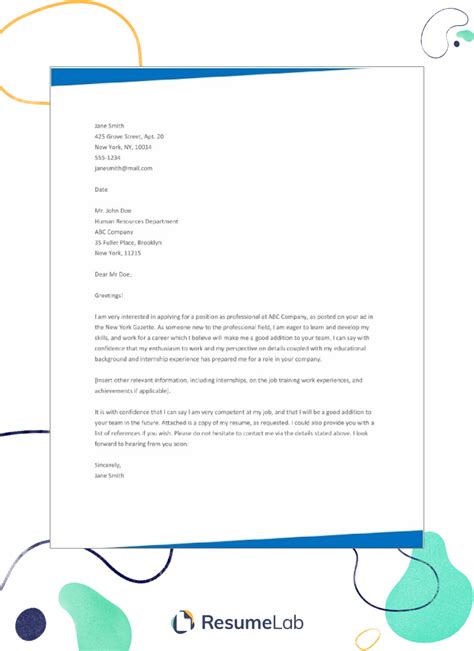 Word Cover Letter Templates