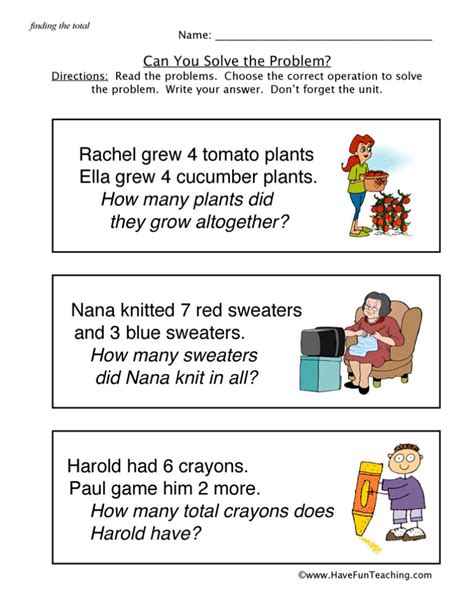 Word Problems for Kids